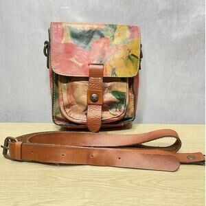 Patricia Nash Genuine Italian Leather Crossbody Bag/Messenger Shoulder Floral